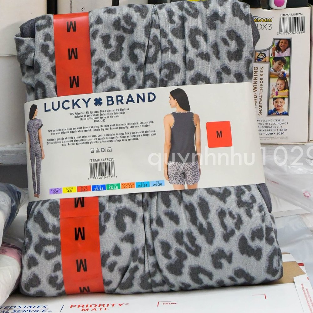 Lucky Brand Ladies' 4-Piece Pajama Set - Picture 6 of 6